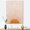 Designart - Orange Sun Print III - Modern Canvas Wall Art Print